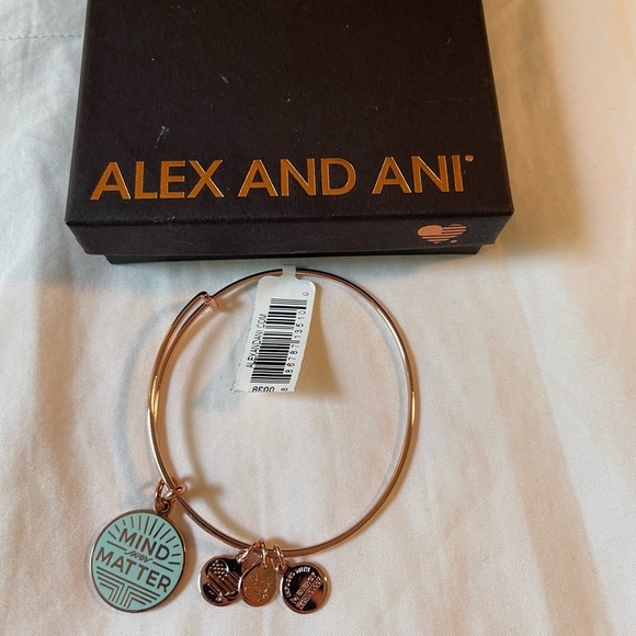 NWT ALEX AND ANI Mind Over Matter Charm Bangle - Picture 2 of 5